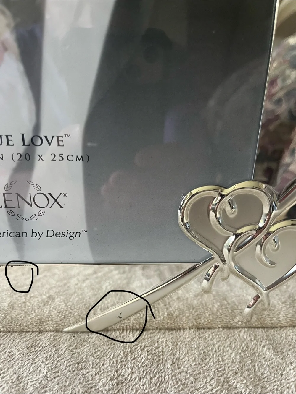 Lenox True Love Cream Picture Frame Box
